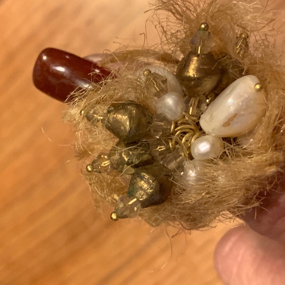 Pearl Raffia Ring - Picture 1 of 3